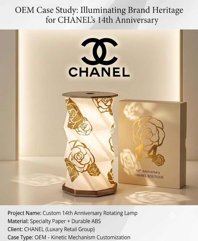 Latest company case about Industry Spotlight: How CHANEL Realized Its Creative Vision with Bespoke Origami Anniversary Gifts