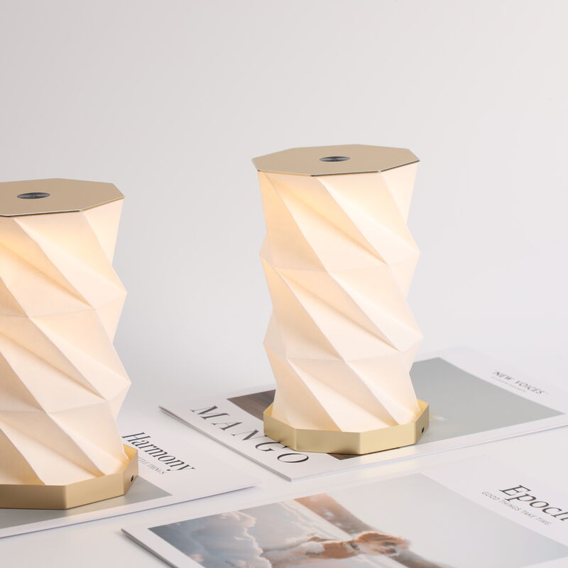 Multicolore Rotante Moodoo Origami Scatola di carta Lampada pieghevole regolabile
