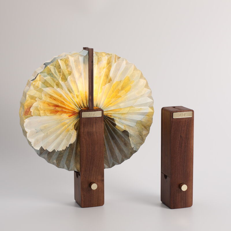 Lampada da notte in carta pieghevole magnetica in noce a forma di farfalla per negozio di musei ODM