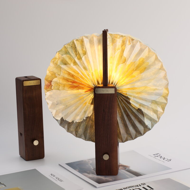 Lampada da notte in carta pieghevole magnetica in noce a forma di farfalla per negozio di musei ODM