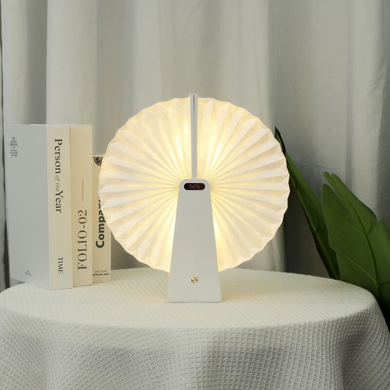 Lampada da scrivania in carta origami portatile in resina per decorazioni per la casa