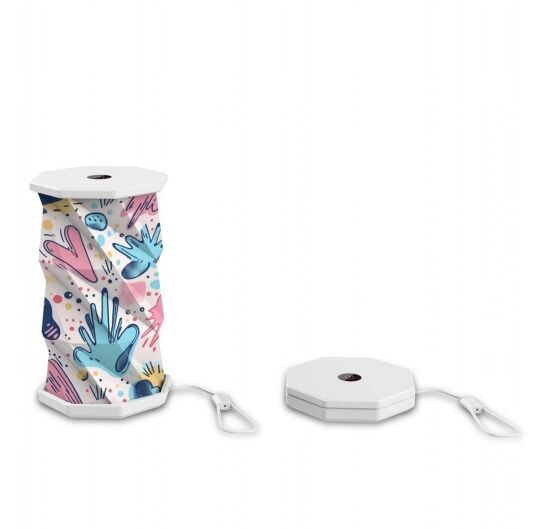Lampada pieghevole in carta geometrica Mini Decorazione LED Regali promozionali 3500K OEM