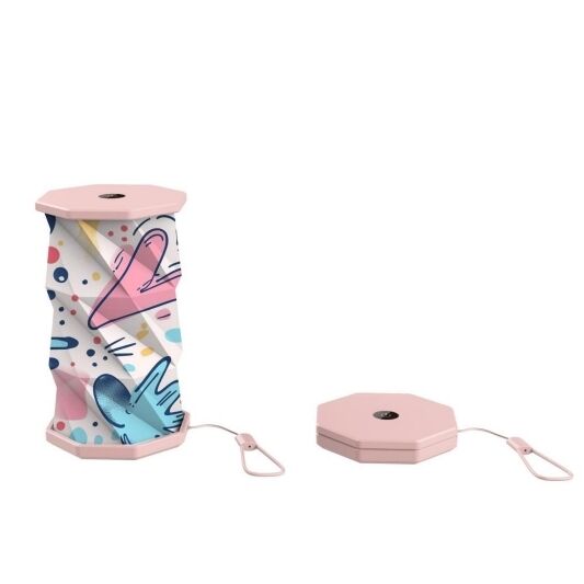 Lampada pieghevole in carta geometrica Mini Decorazione LED Regali promozionali 3500K OEM