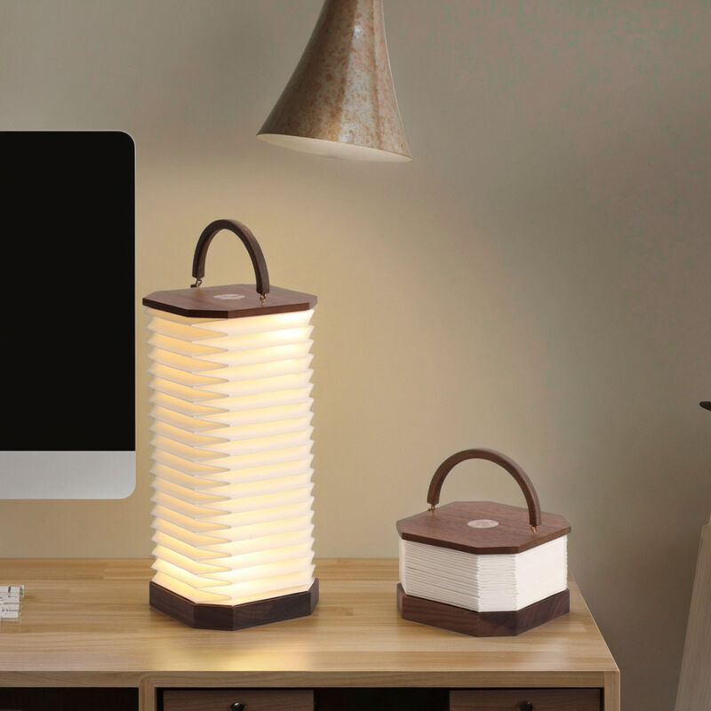 Luce da lettura da comodino a fisarmonica a LED per campeggio 3000K RGB