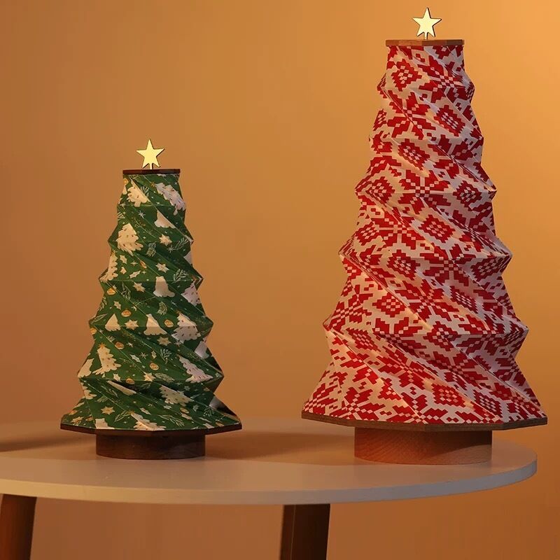 OEM Lampada di carta di Natale fatta a mano Decorazione domestica 27.6cm IP20 impermeabile