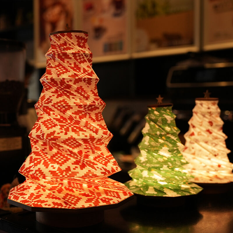 OEM Lampada di carta di Natale fatta a mano Decorazione domestica 27.6cm IP20 impermeabile
