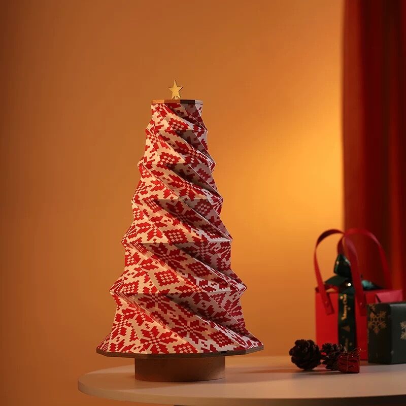 OEM Lampada di carta di Natale fatta a mano Decorazione domestica 27.6cm IP20 impermeabile