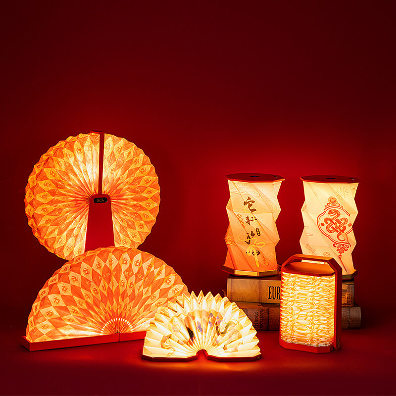 Lampina artistica in carta riciclabile ZBOLE Mini pieghevole per decorazione soggiorno