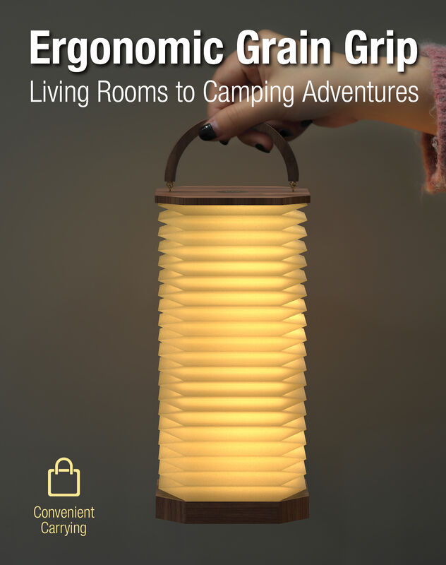 Ricaricabile LED Gingko Smart Accordion Light Campeggio esterno Lampada di carta pieghevole