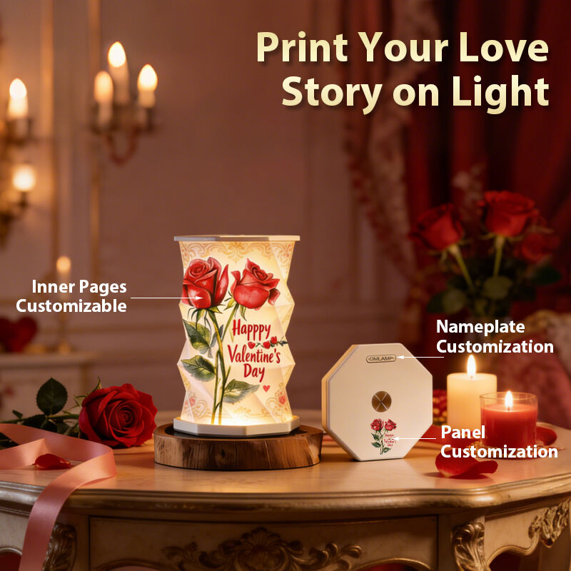 Lampada di carta pieghevole a batteria di litio Lampade decorative a LED per matrimoni