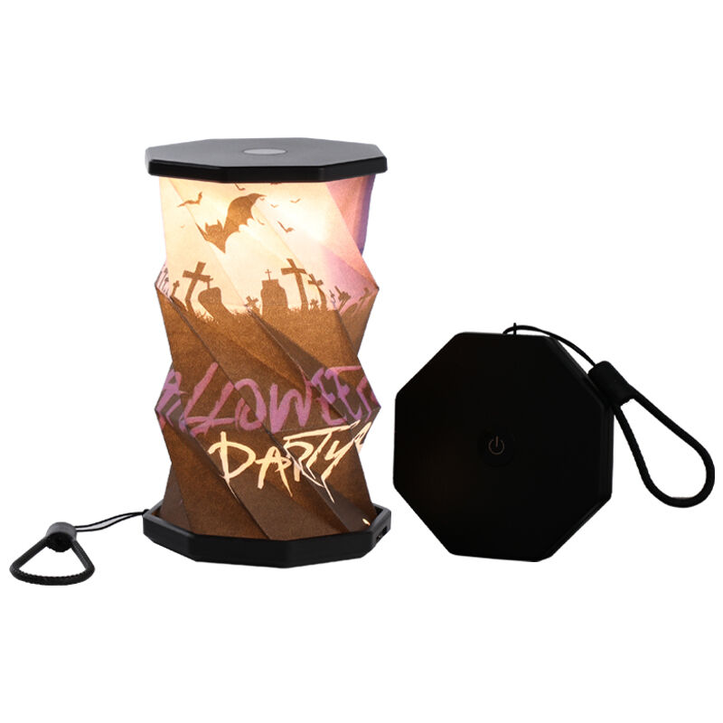Lampada in carta artigianale super mini da 700mA con luce LED rotante per decorazioni per feste