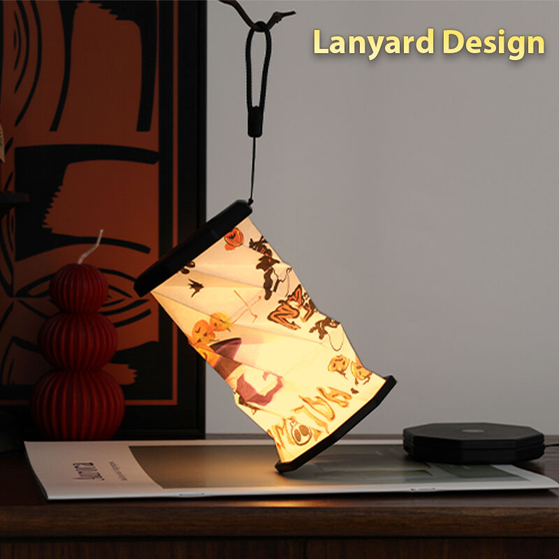 Lampada in carta artigianale super mini da 700mA con luce LED rotante per decorazioni per feste