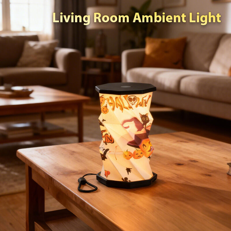 Lampada in carta artigianale super mini da 700mA con luce LED rotante per decorazioni per feste