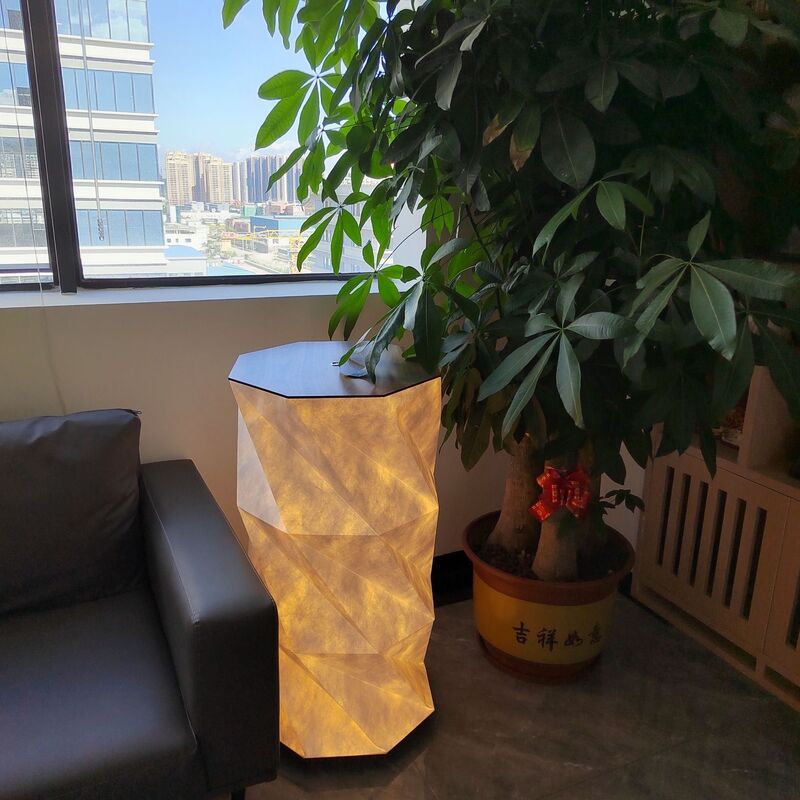 Modern ArtDeco Lampada da terra origami riciclabile Lampada Bluetooth per supermercati